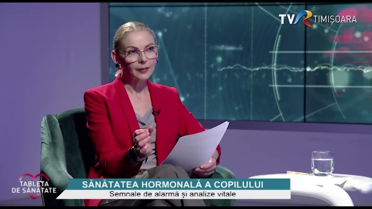 Sănătatea hormonală a copilului, cu prof. univ. dr. Otilia Mărginean #TabletaDeSanatate @TVRTM