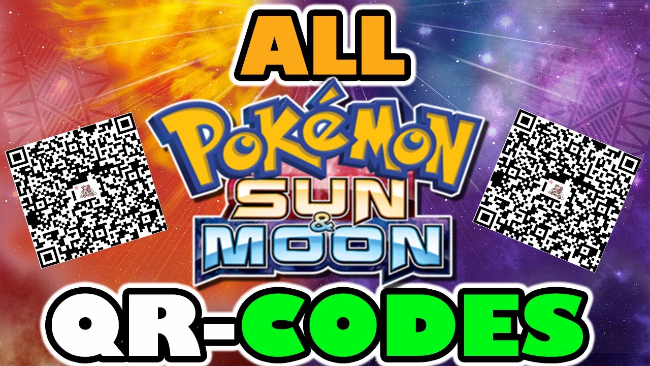 ALL QR-CODES IN POKEMON SUN AND POKEMON MOON!
