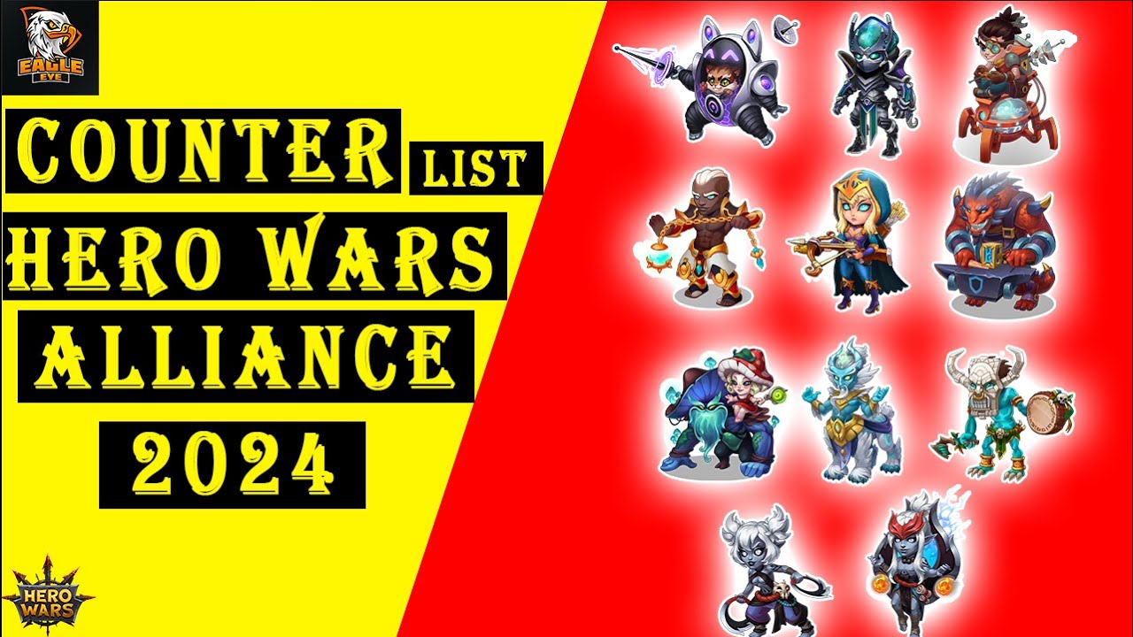 Counter List Of All Factions Best Team 2024 | Hero Wars Mobile Alliance