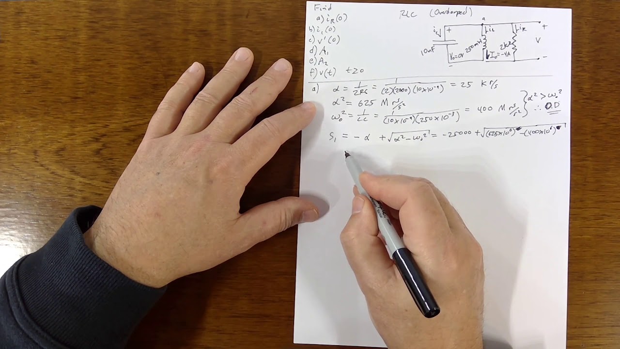 RLC передемпфированный