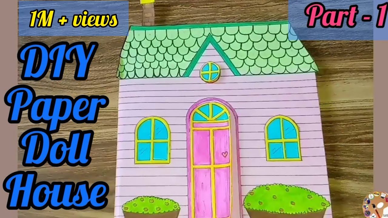 Quite book/Paper doll house/playing with handmade paper doll house