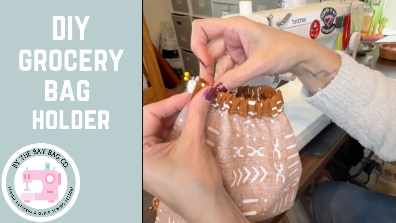 Держатель для продуктовых пакетов своими руками | Простой урок по шитью из ткани