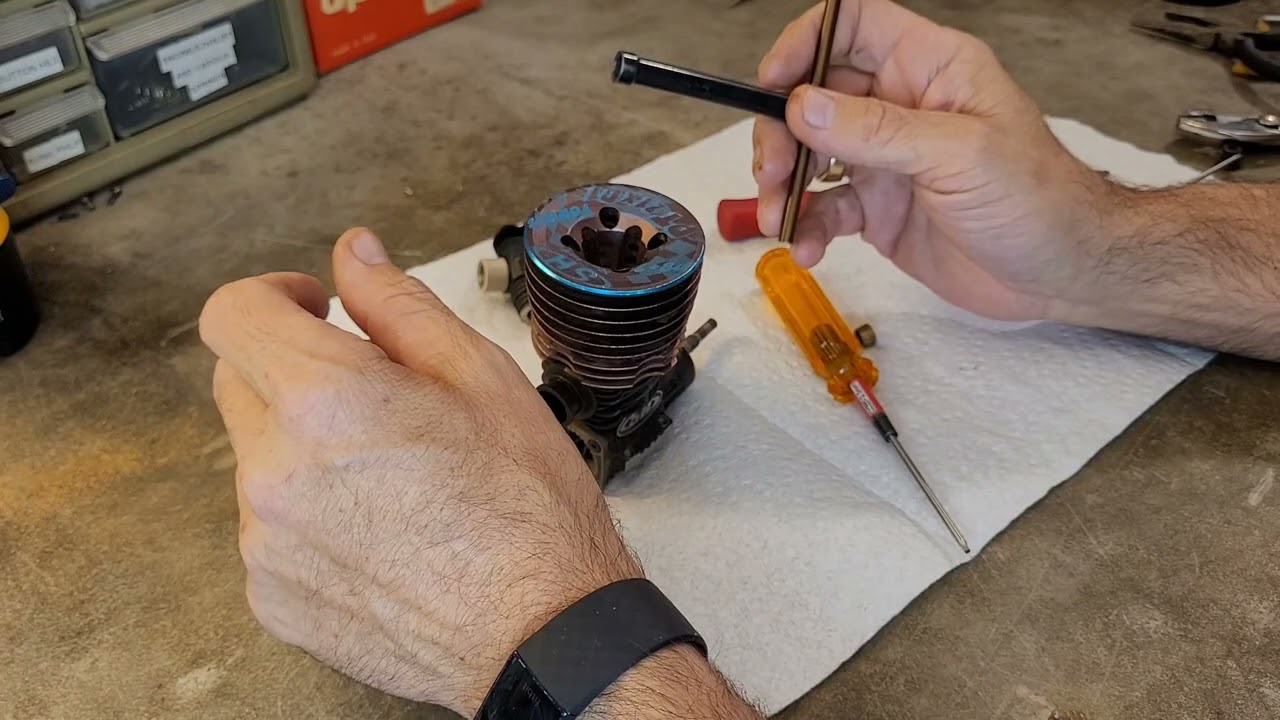 SH PT21A0 Nitro engine troubleshooting replace front bearing o-rings glow plug tuning issue rebuild