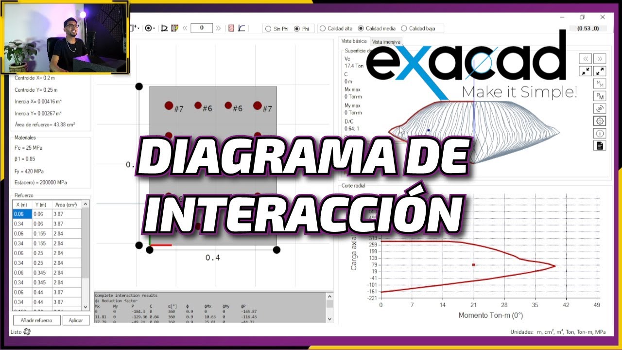 Diagrama de interacci&oacute;n - EXACAD CL