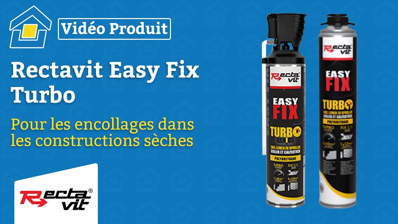 Rectavit Easy Fix Turbo: Pour les encollages dans les construction s&egrave;ches