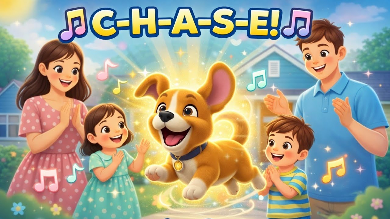 C-H-A-S-E! 🐶 Happy Family Dog Song