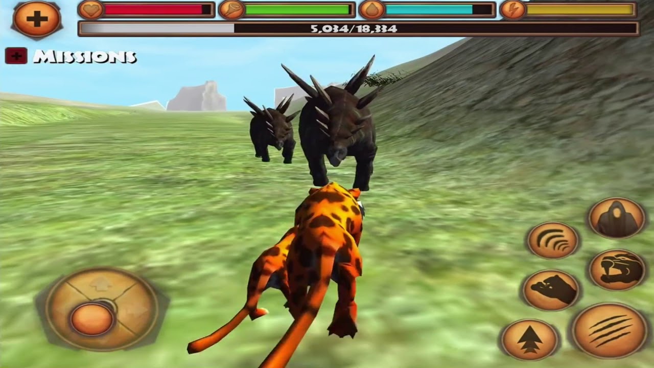 Sabertooth VS Dinosaurs, Cavemen, Sabertooth Tiger Simulator Part 2