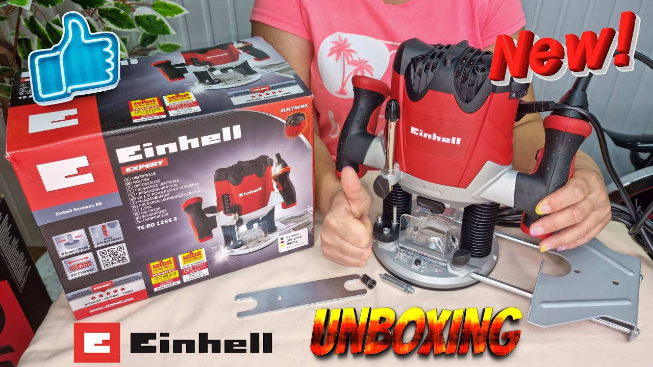 Einhell TE-RO 1255 E Power Router / 1200W Wood Router / Trimmer Unboxing