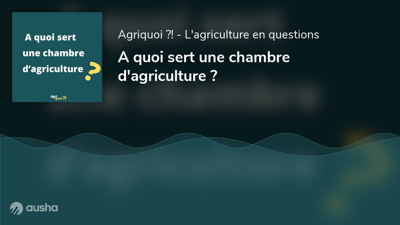 A quoi sert une chambre d'agriculture ?