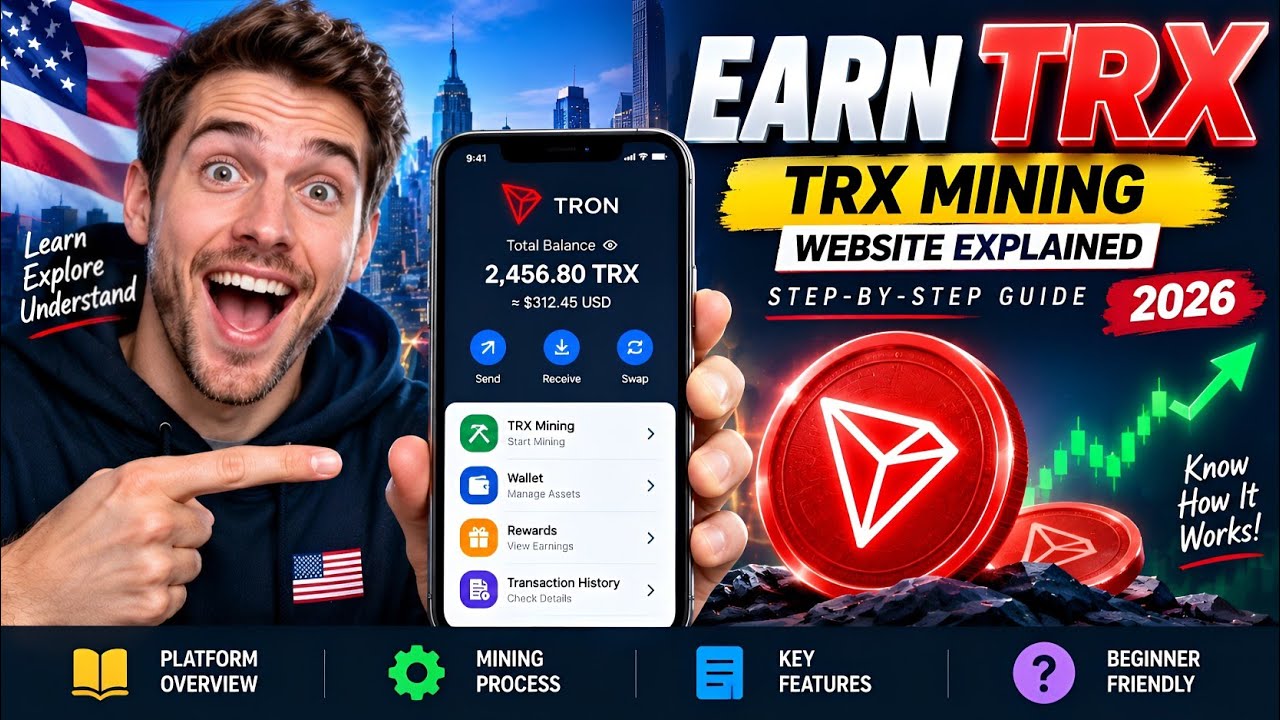How to Earn TRX in 2026 | TRX Mining Website | Step-by-Step Guide