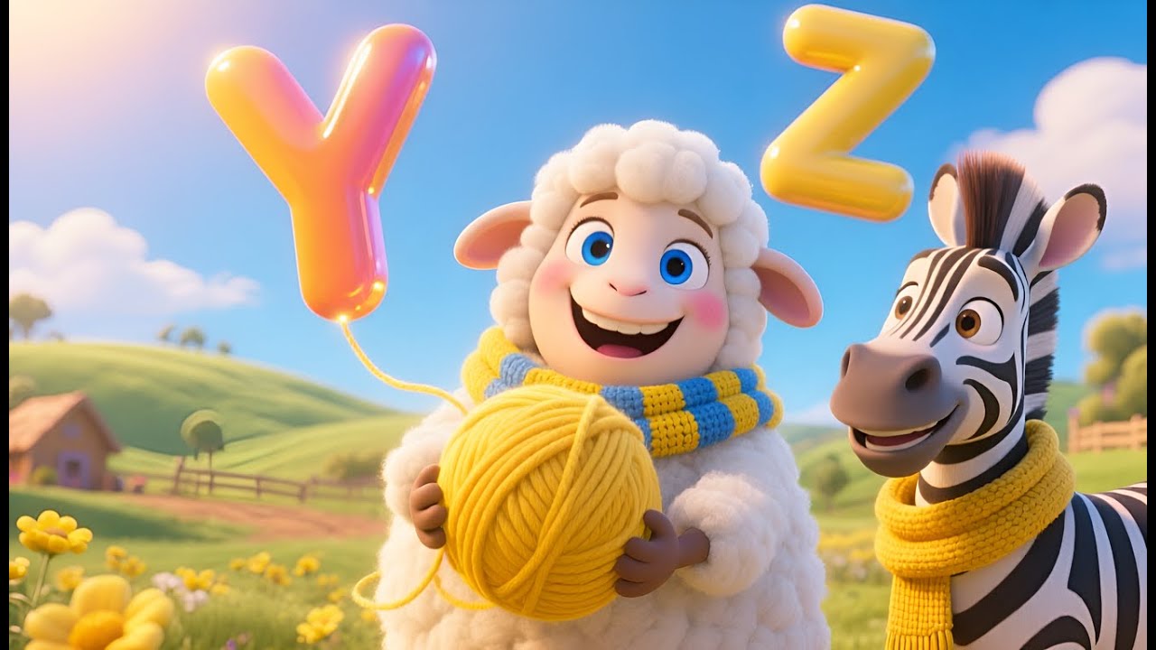 Yoyo Yak’s Yellow Yarn 🧶 | Alphabet Song Y & Z | ABC Animals for Kids | Fun Learning Rhymes