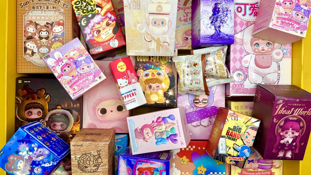 43 minutes of Mystery bags ASMR NO TALKING Relaxing Unboxing Sounds Toy ASMR @popboxshop