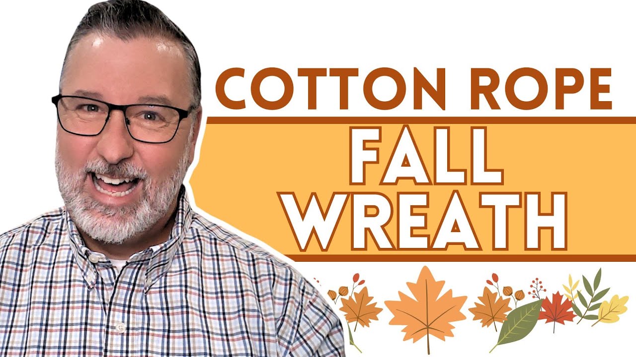 DIY Cotton Rope Fall Wreath 🍂 Easy & Stunning Autumn Decor Idea - #wreath @DavesWreaths
