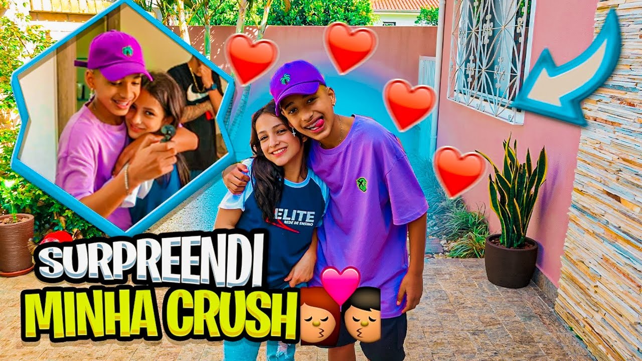 FIZ UMA SURPRESA PARA MINHA CRUSH! (FOI EMOCIONANTE)