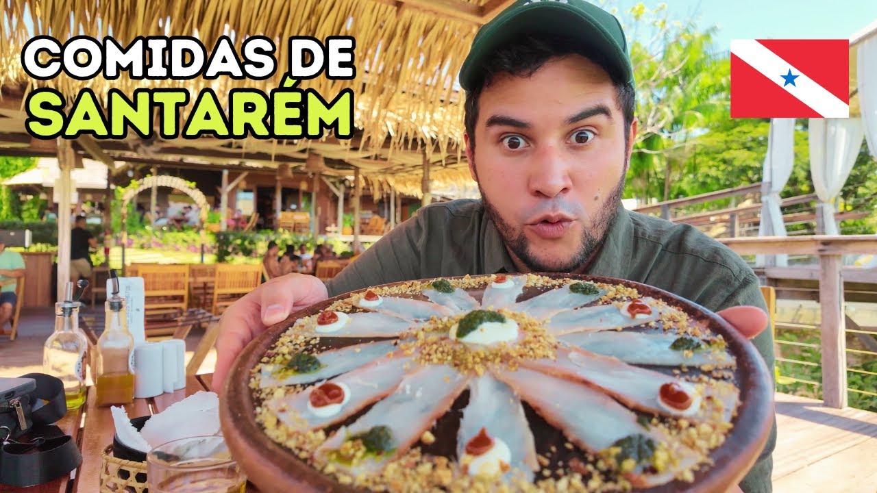 PROVANDO COMIDAS DE SANTARÉM NO PARÁ