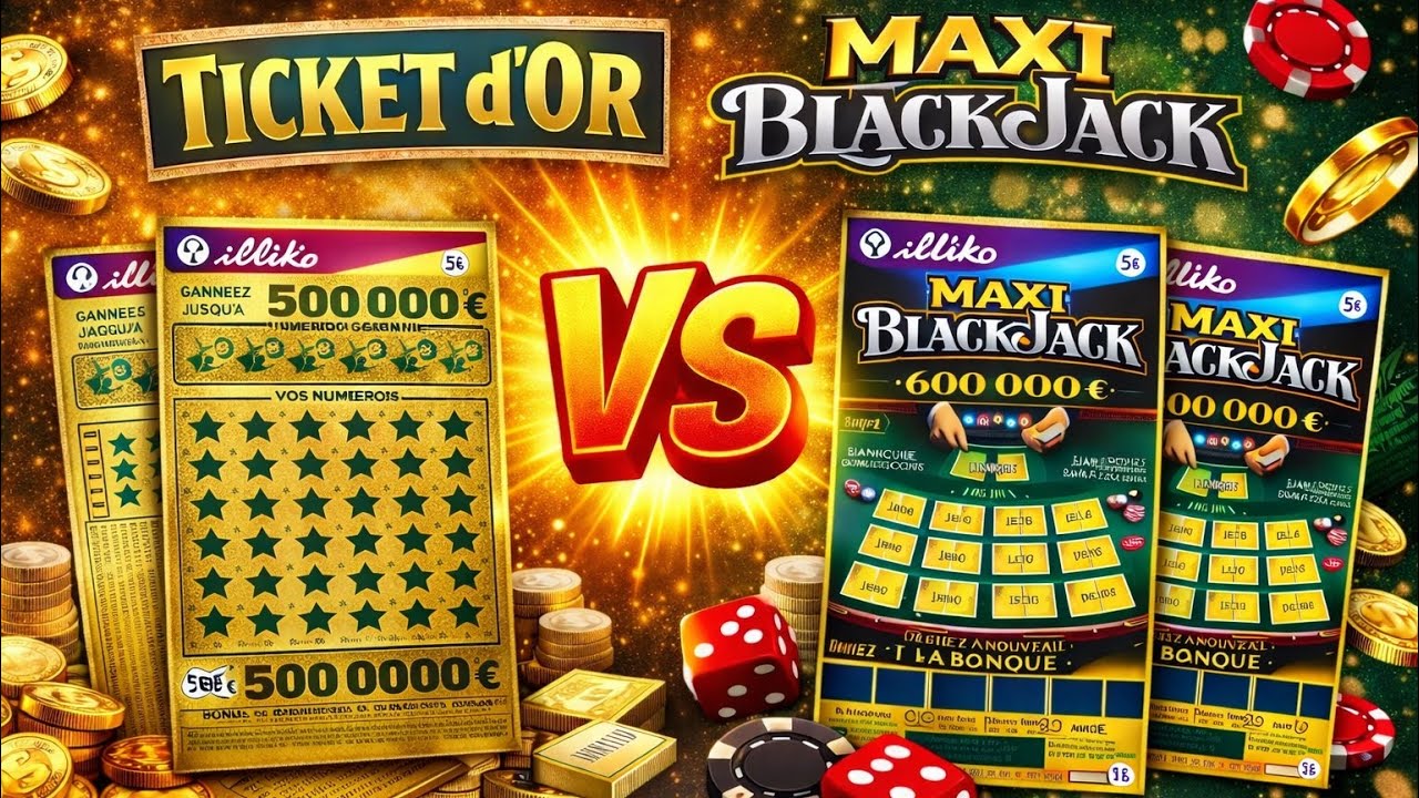 Partie #1 Ticket d’Or 🆚 Maxi Black Jack… 😱 J’aurais JAMAIS dû tenter ça
