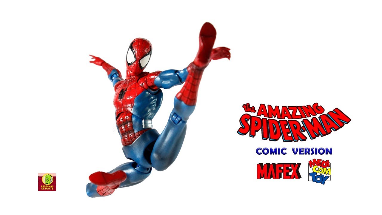 Homem Aranha Marvel MAFEX No 075 Spider Man Comic Version Action  figure Toy   Review