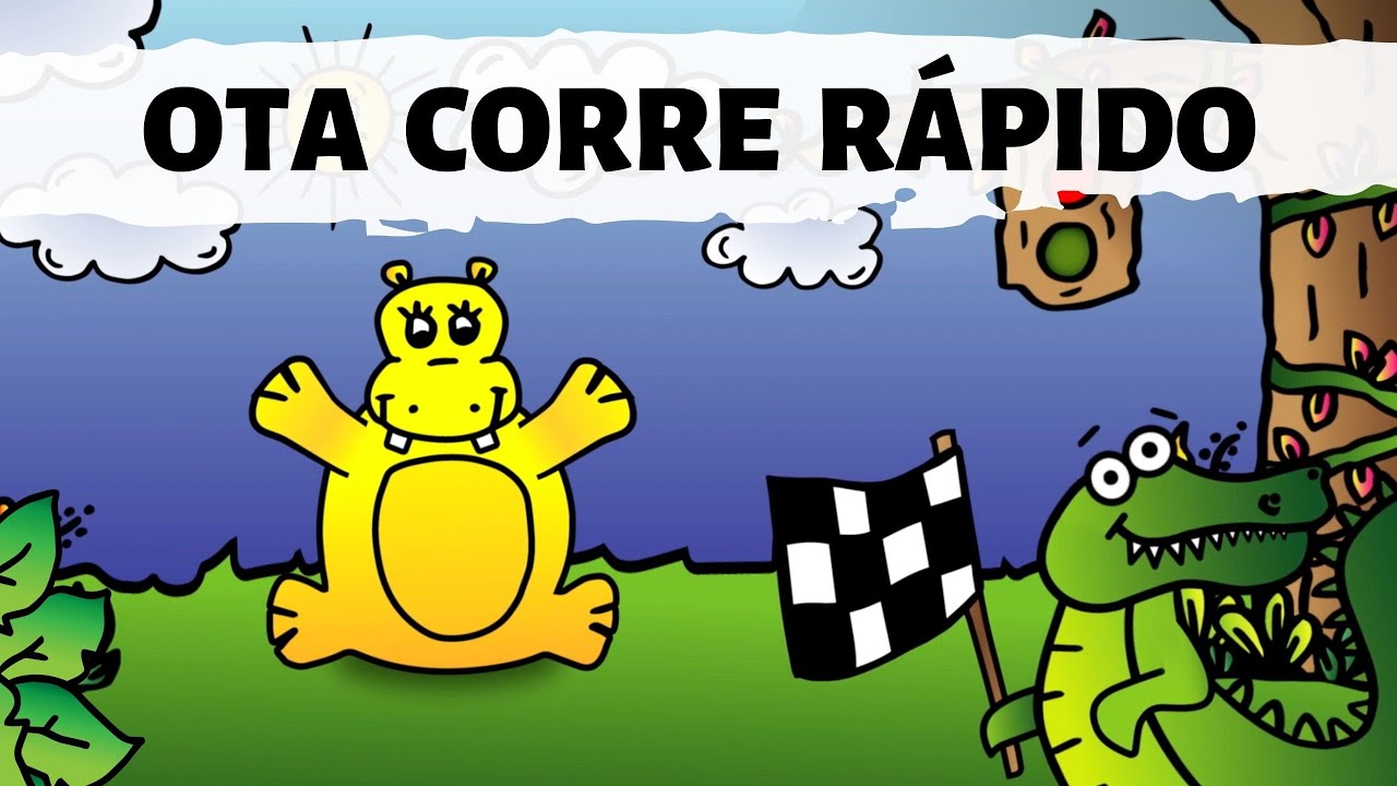 ¡Aprende las partes de tu cara con OTA El Hipopótamo - Corre Rápido! - Cantando se aprende mejor -