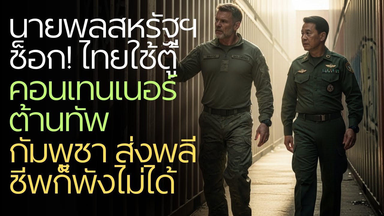 นายพลสหรัฐฯ ช็อก! ไทยใช้ตู้คอนเทนเนอร์ต้านทัพกัมพูชา ส่งพลีชีพก็พังไม่ได้