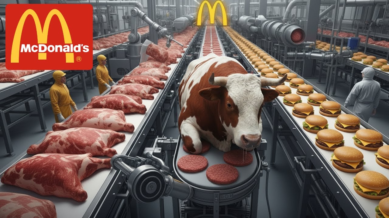 How McDonald's makes 25M burgers a day in the US and turns them into billions (Complete Process)