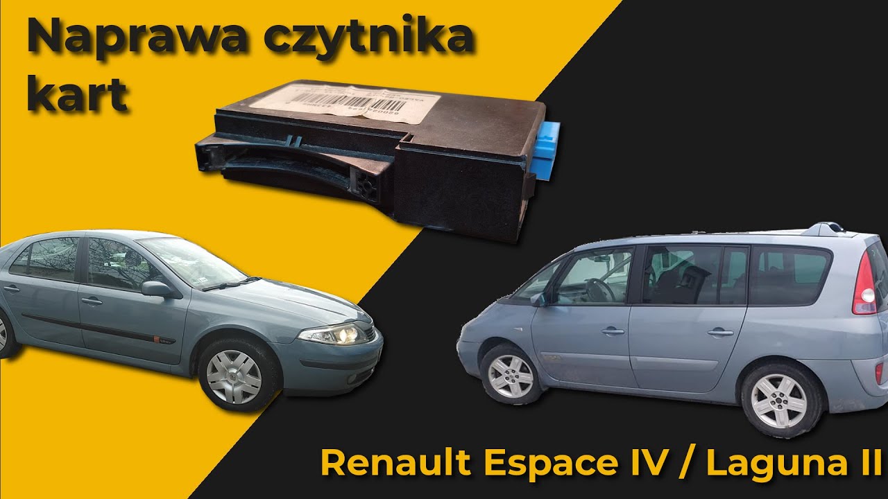 Naprawa czytnika kart Renault. Urwany ząbek odpalania automatycznego. Espace 4 / Laguna 2