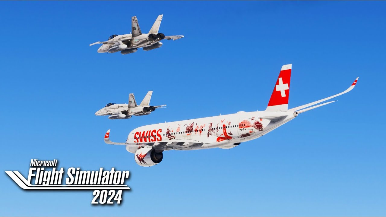 Swiss A350 Delivery Flight in MSFS 2024
