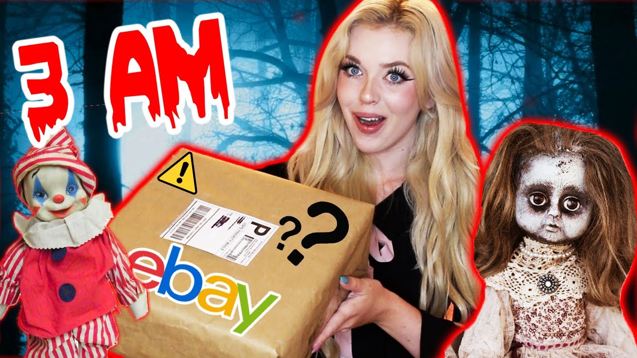 НЕ ПОКУПАЙТЕ И НЕ ОТКРЫВАЙТЕ ЗАГАДОЧНУЮ КОРОБКУ С ПРИЗРАКАМИ НА EBAY В 3 ЧАСА НОЧИ...(**ПРОКЛЯТА**)