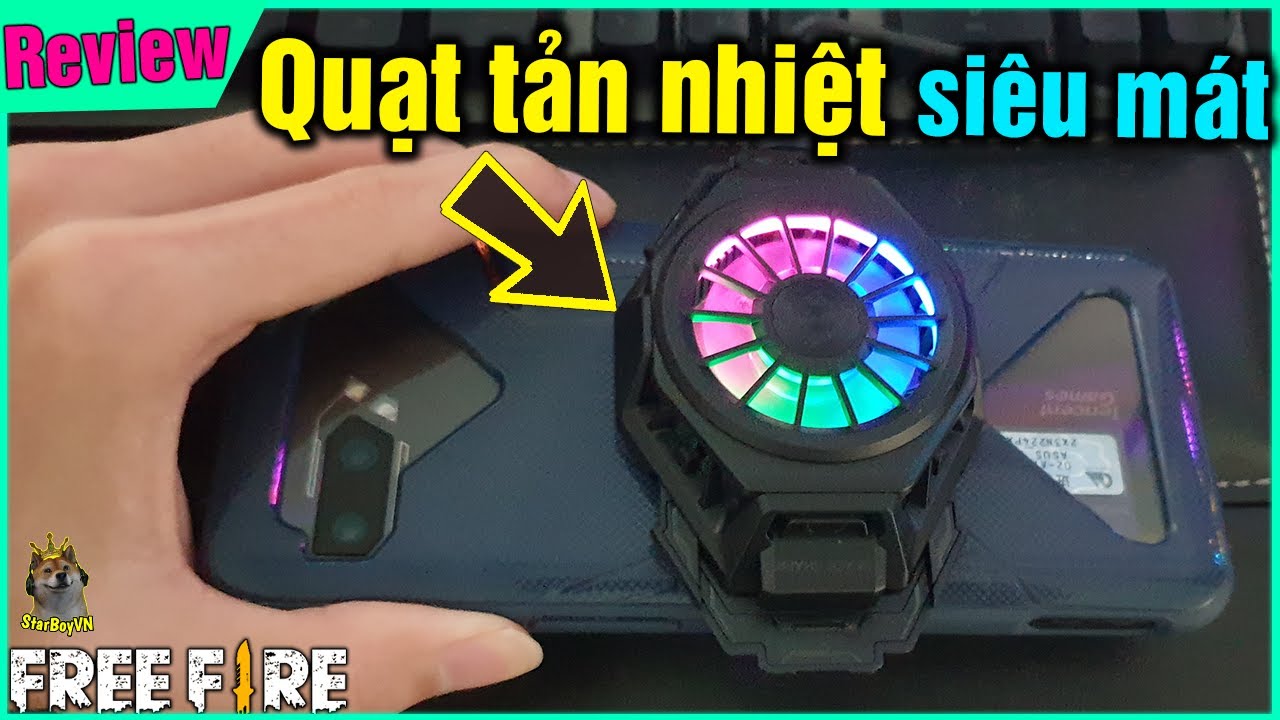 Mở hộp Review quạt tản nhiệt Xiaomi Shark trên Rog Phone 2 | StarBoyVN