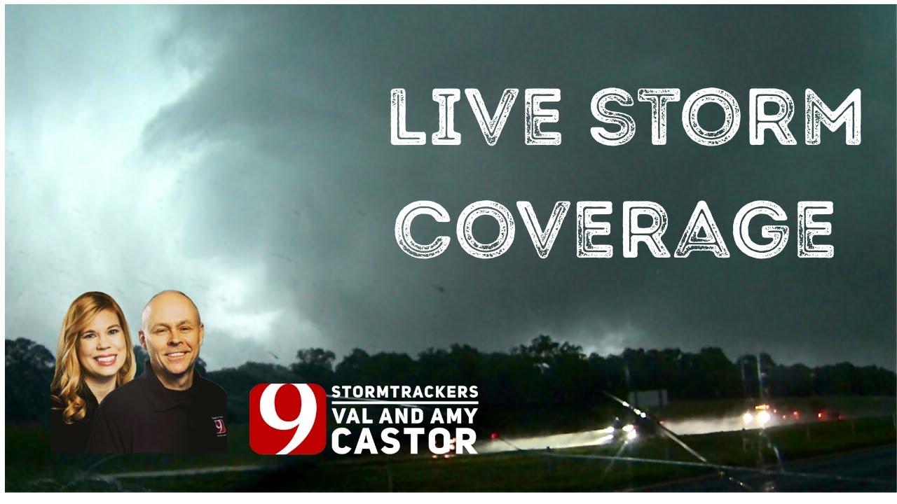 KWTV News 9 StormTrackers Val and Amy Castor track severe storms in northern OK 6/06/25