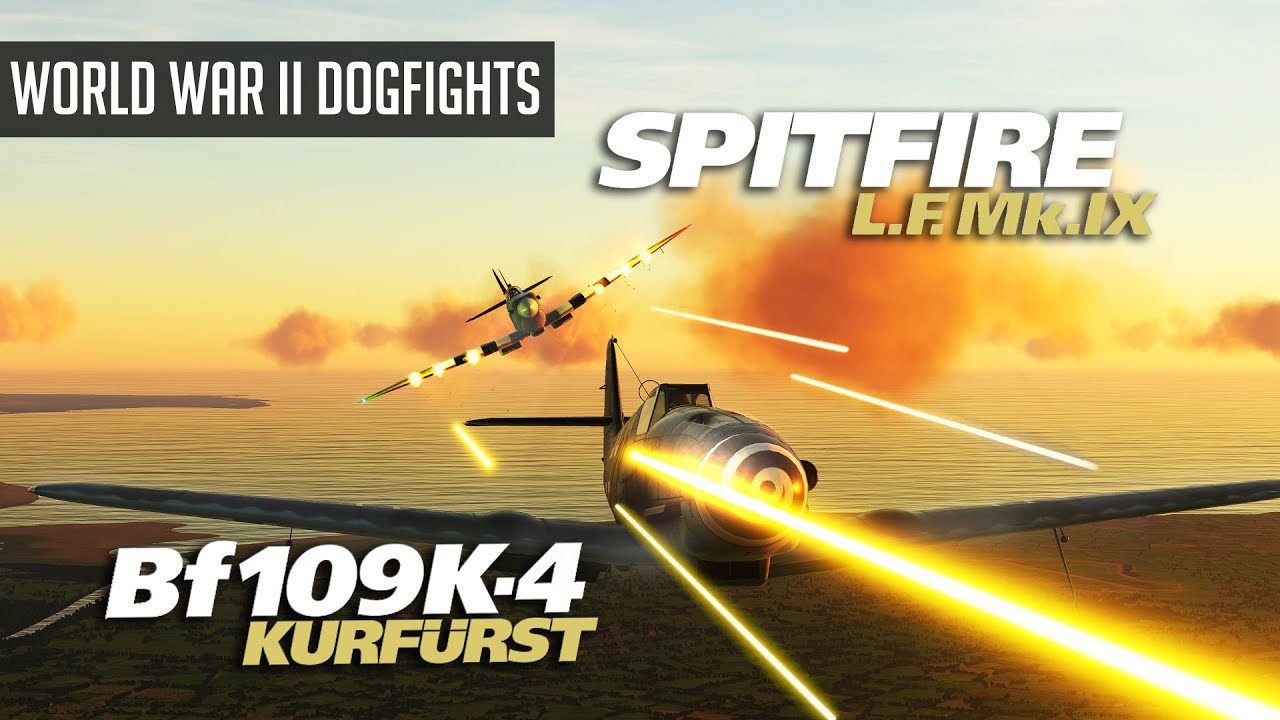 DCS: Spitfire Mk.IX vs Bf-109 Kurfurst | Classic World War II Dogfight