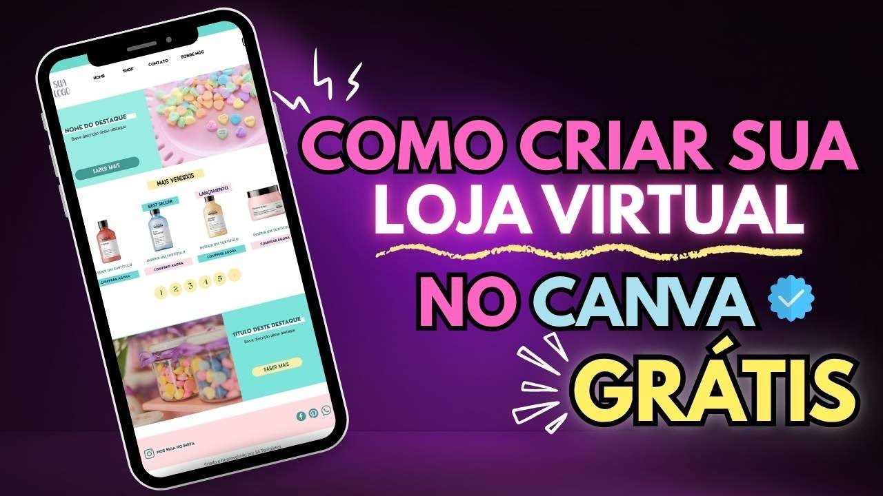 COMO CRIAR SUA LOJA VIRTUAL / E COMMERCE NO CANVA - 2025