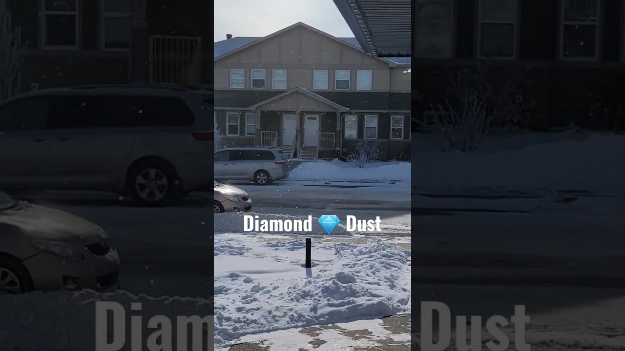 A natural phenomenon called diamond dust or ice crystals #shorts #diamonddust