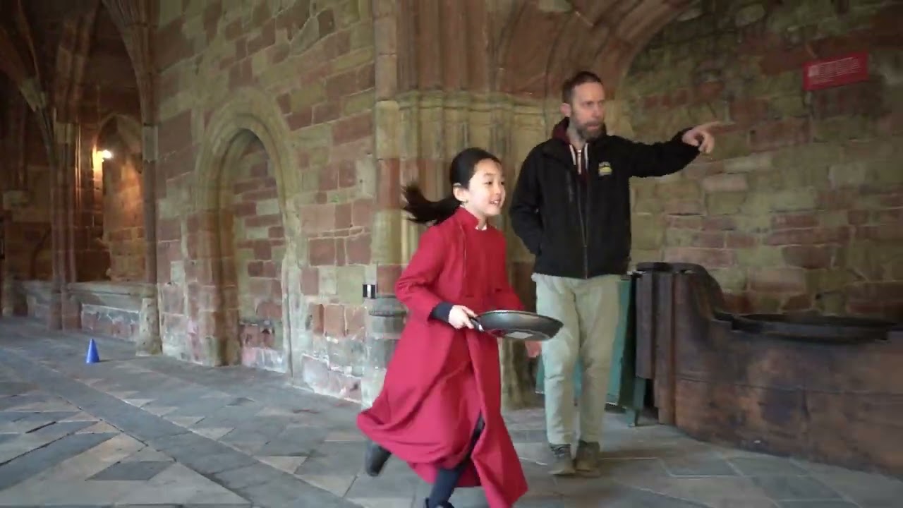 Worcester Cathedral Pancake Race 2025