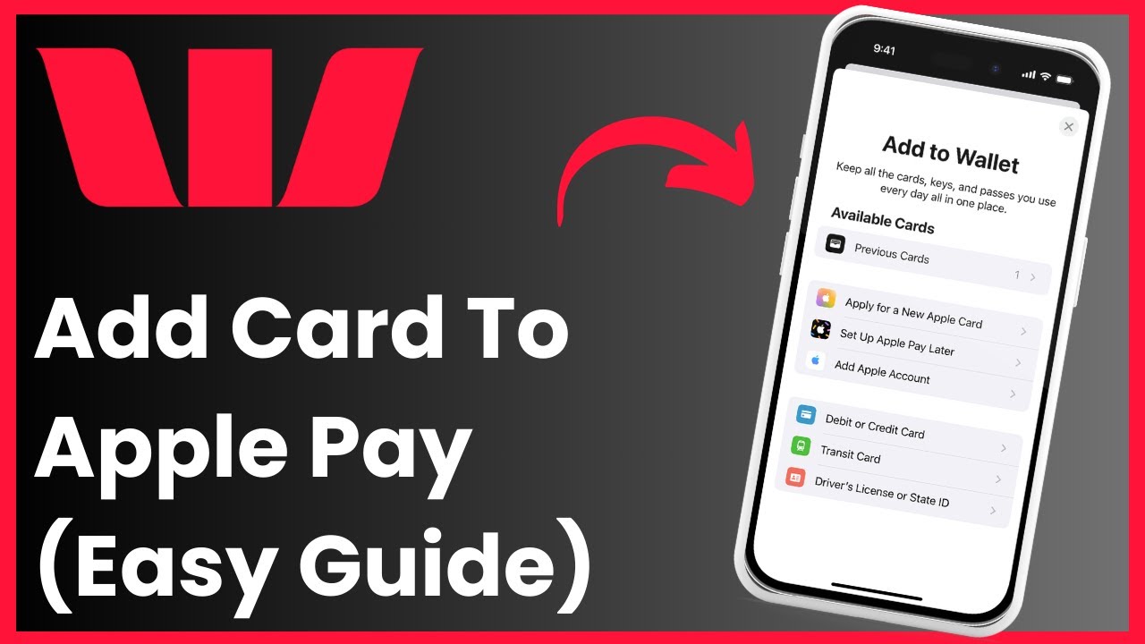 How to add WESTPAC card in Apple Wallet