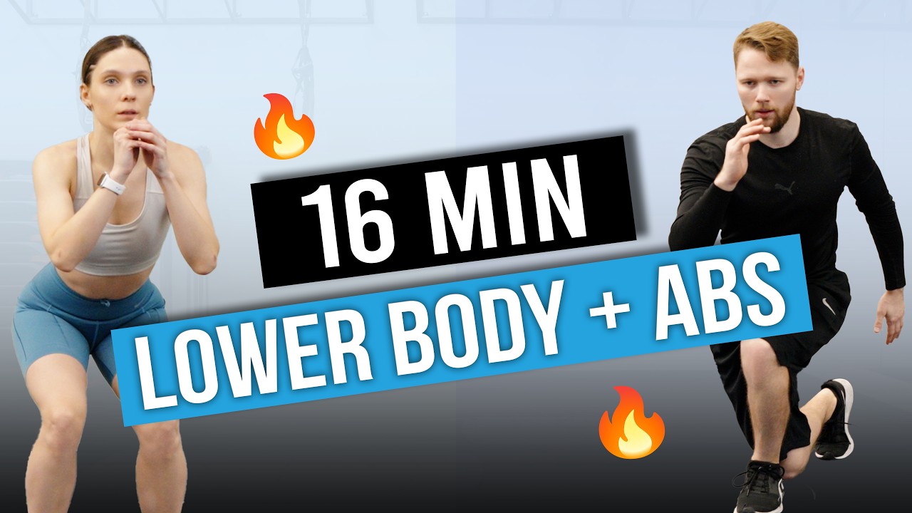Home Workout: Slim Legs & Toned Abs | No Weights 🔥
