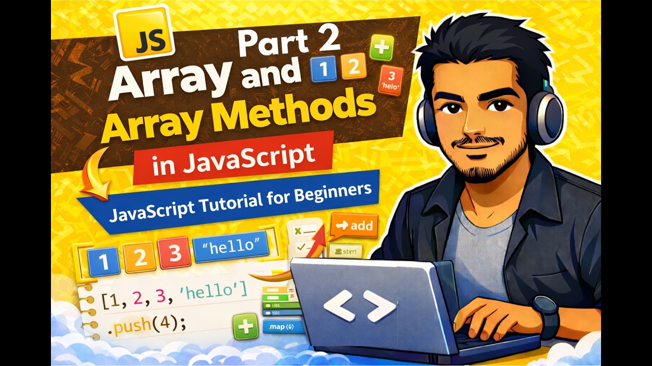 JavaScript Array Method | splice, slice, concat, sort, reverse Explained | JS Tutorial for Beginners