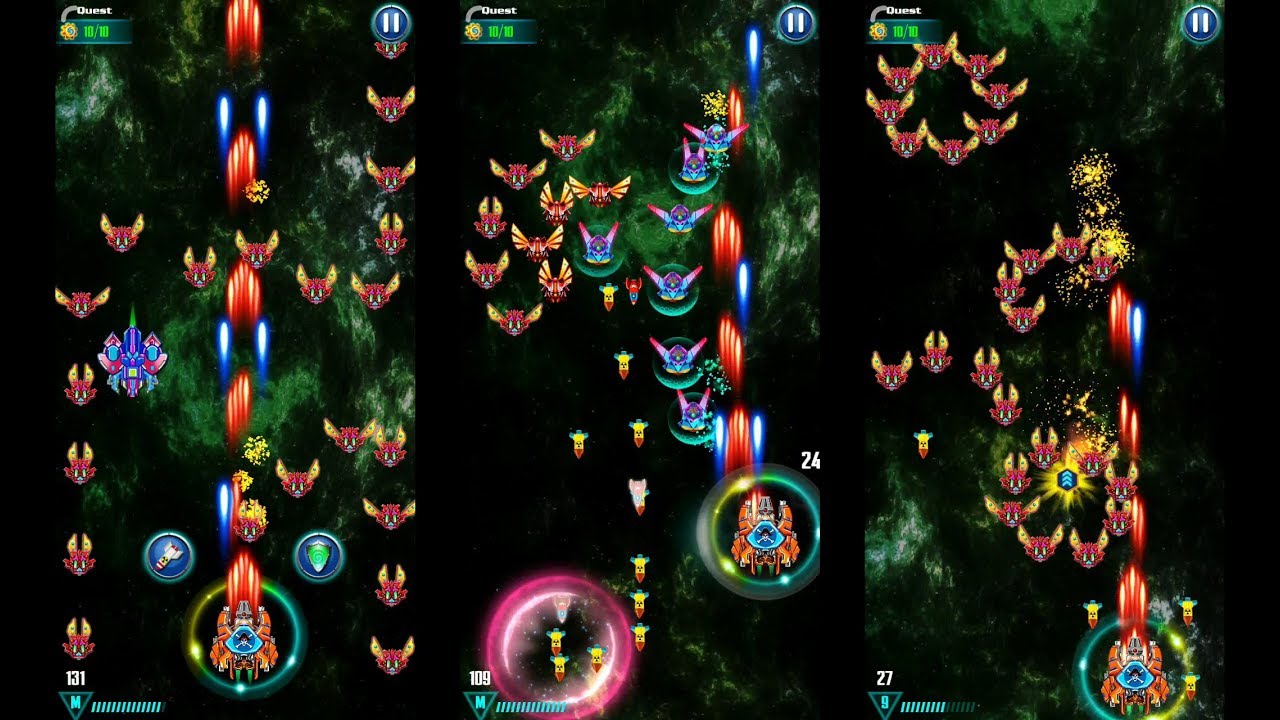 Level 102 Alien Shooter Tips Tricks | Galaxy Attack TOP Space Games Mobile | 갤럭시 어택 | 외계인 슈터