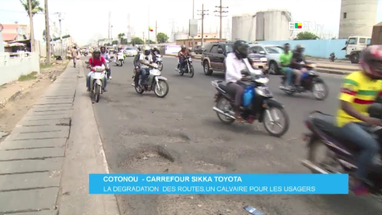 Cotonou-Carrefour Sikka Toyota : la dégradation des routes, un calvaire pour les usagers