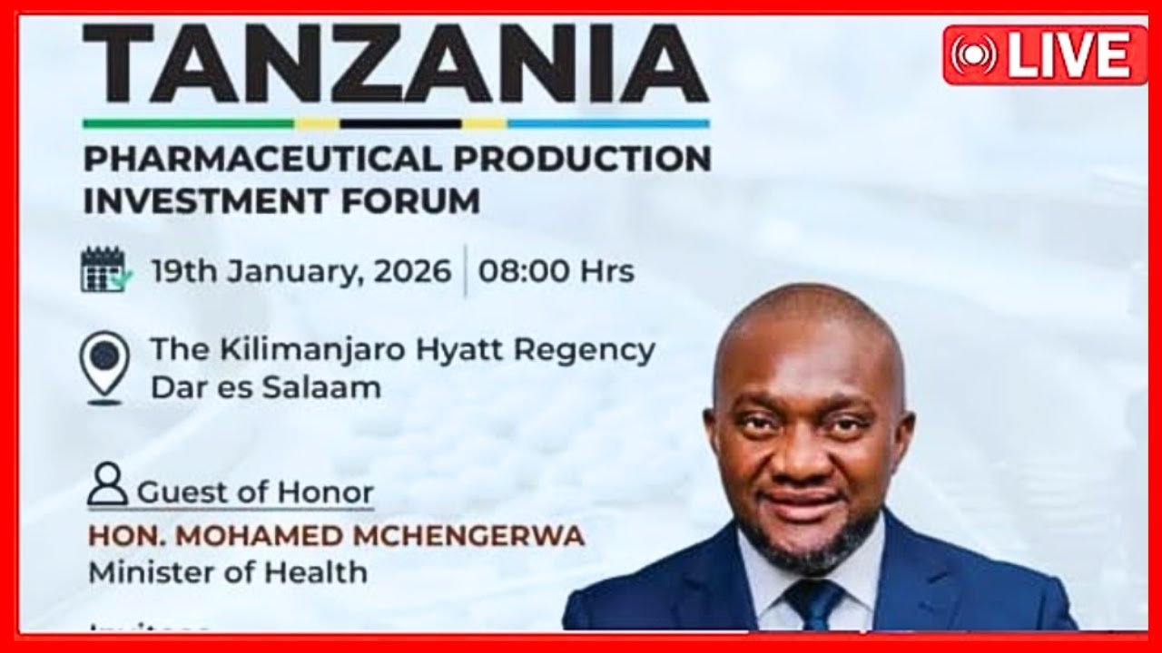 🔴LIVE: WAZIRI MCHENGERWA KATIKA JUKWAA LA TANZANIA PHARMACEUTICAL PRODUCTION INVESTMENT