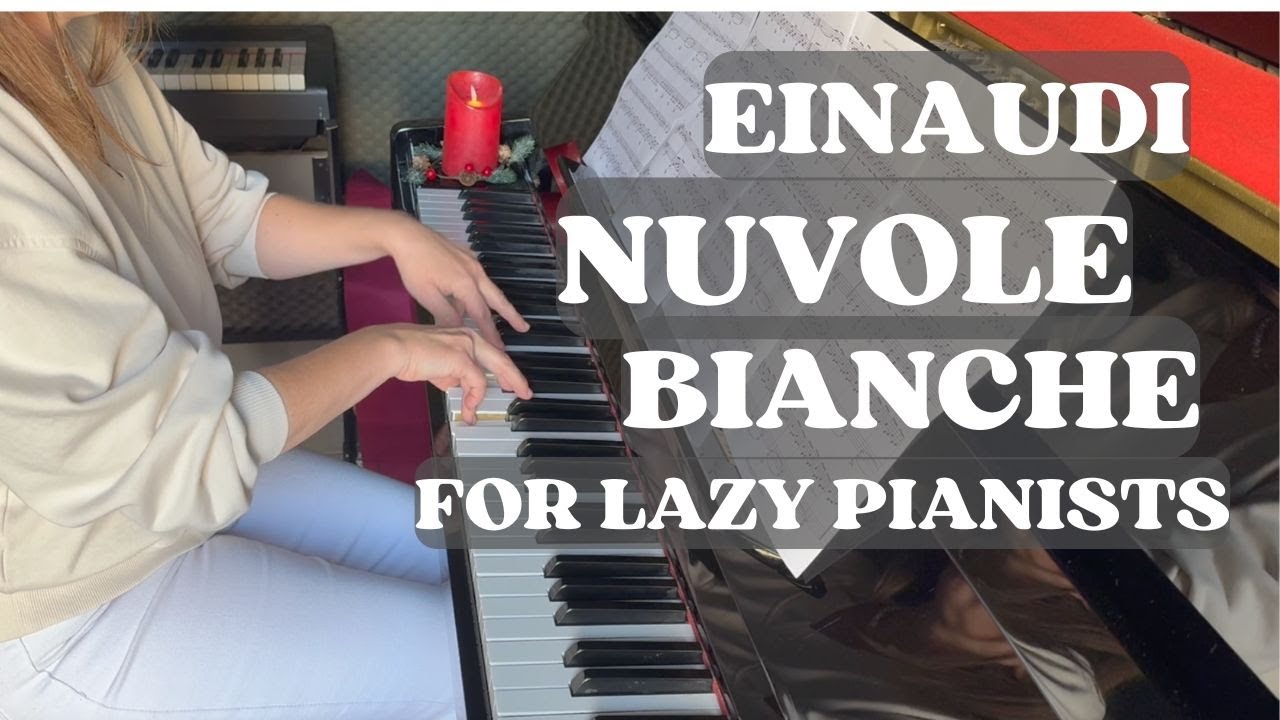 Einaudi - Nuvole Bianche | version pour les cas désespérés | Easy piano for lazy pianists