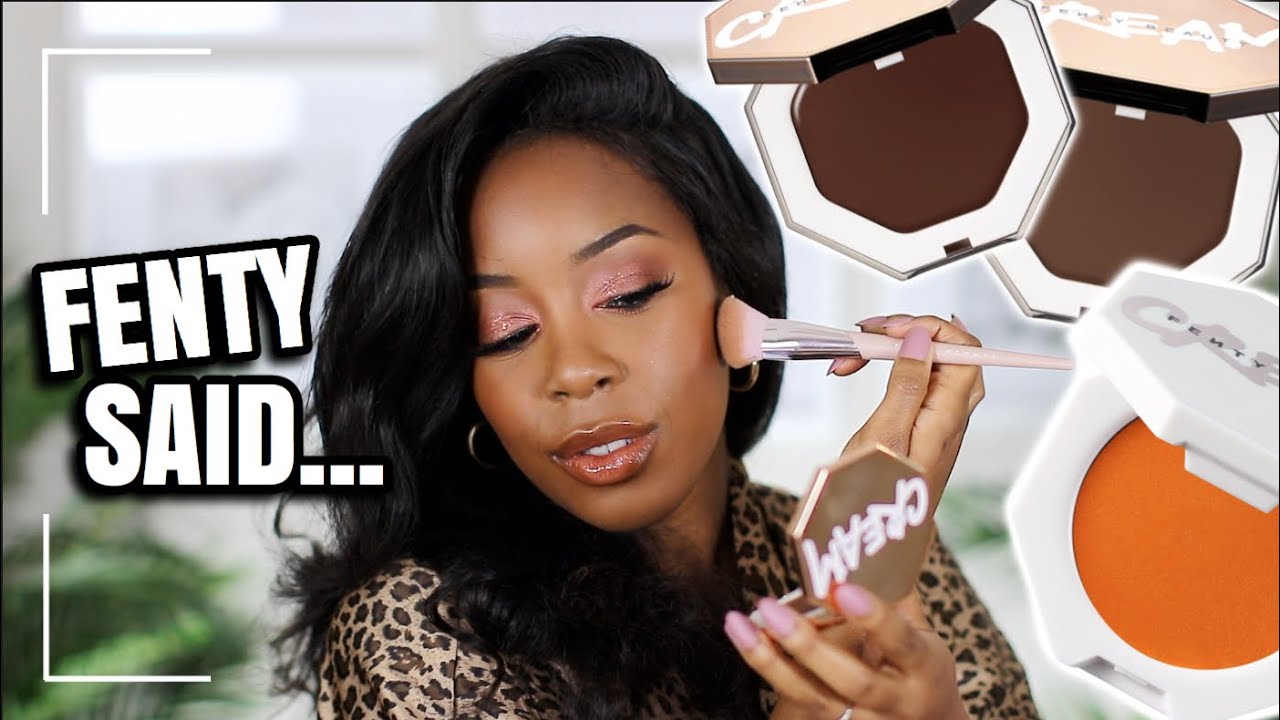 NEW FENTY BEAUTY CREAM BRONZER AND CREAM BLUSHES (ALL 10 SHADES) TESTED | Andrea Renee