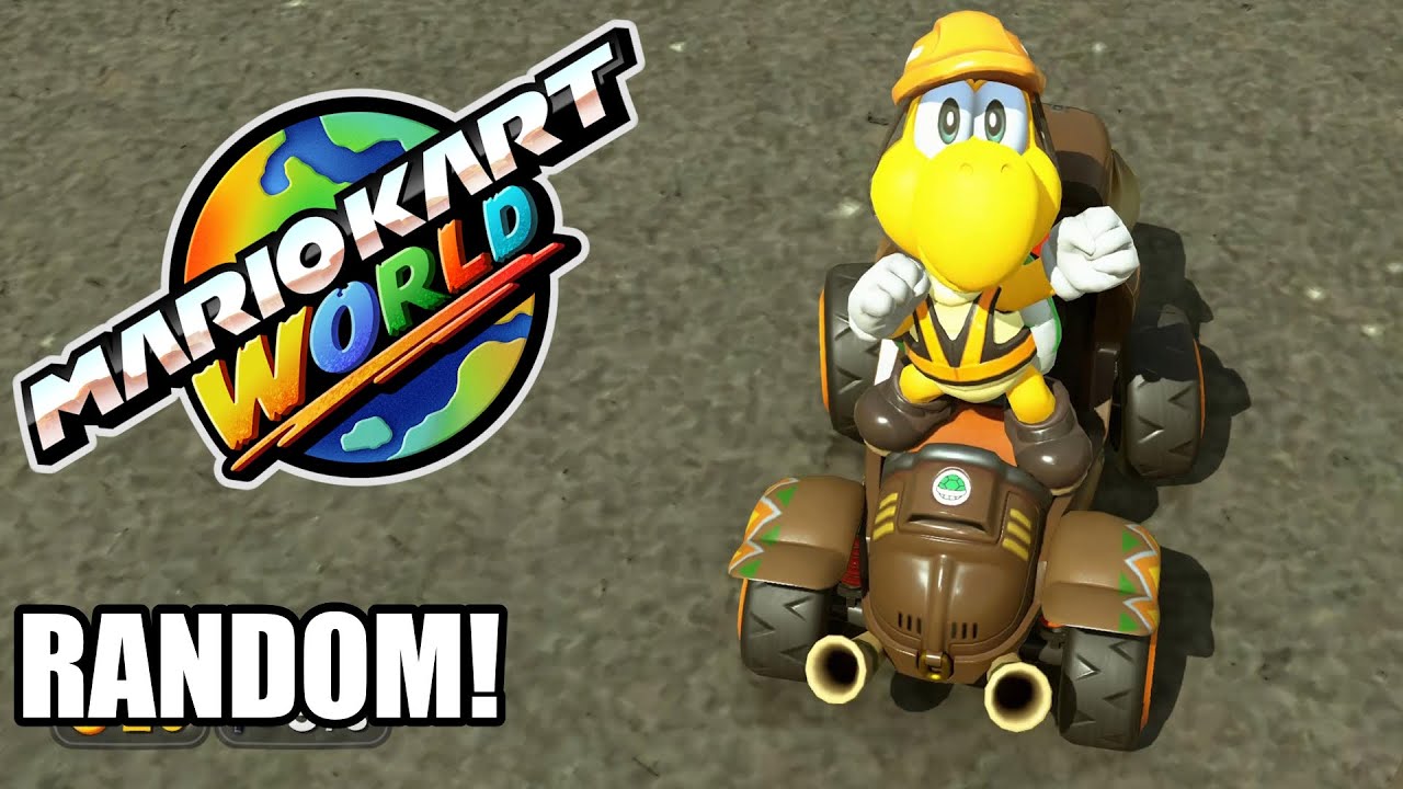 4 Random Mario Kart World Races as Koopa Troopa (No Commentary, 4K60FPS)