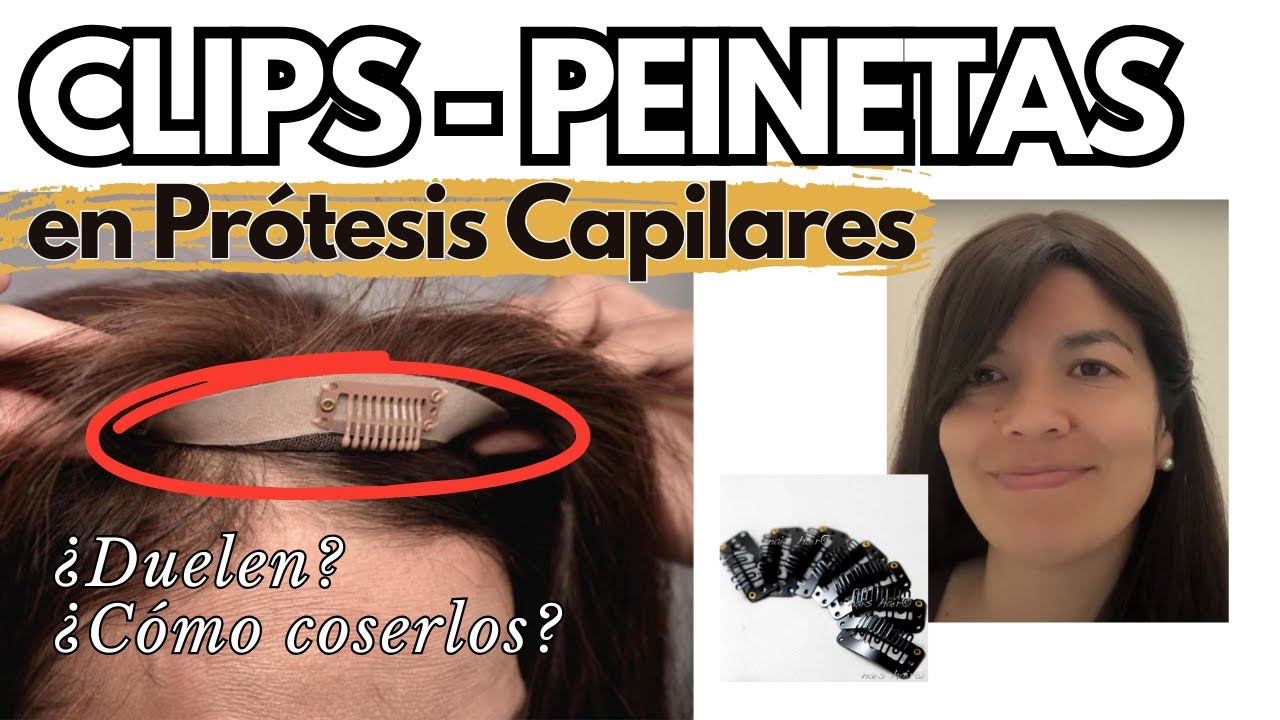 CLIPS y PEINETAS para PRÓTESIS CAPILARES | ¿Cómo coser clips a prótesis capilar | Toppers