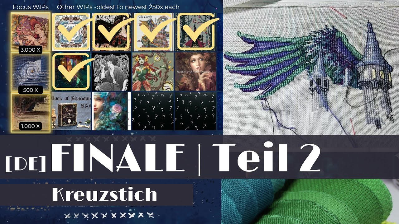 Kreuzstich Spezial 2 | WIP Parade | Full Coverage, Tent stitch und Teresa Wentzler