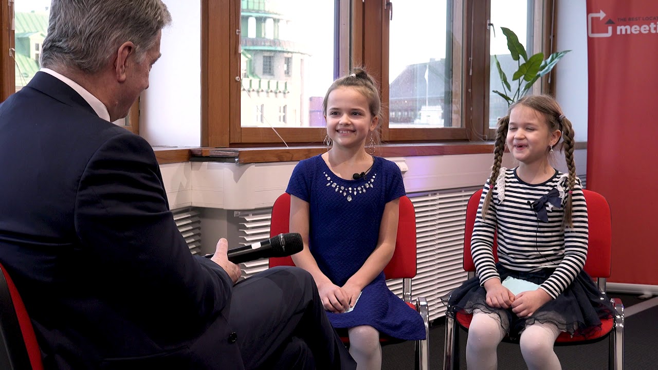 Sauli Niinistö vastaa lapsille - Children interview Finland's President