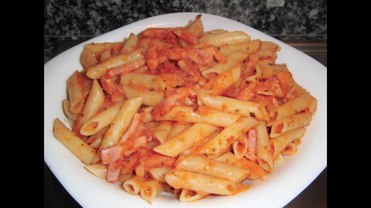 Macarrones con Beicon  Bacon