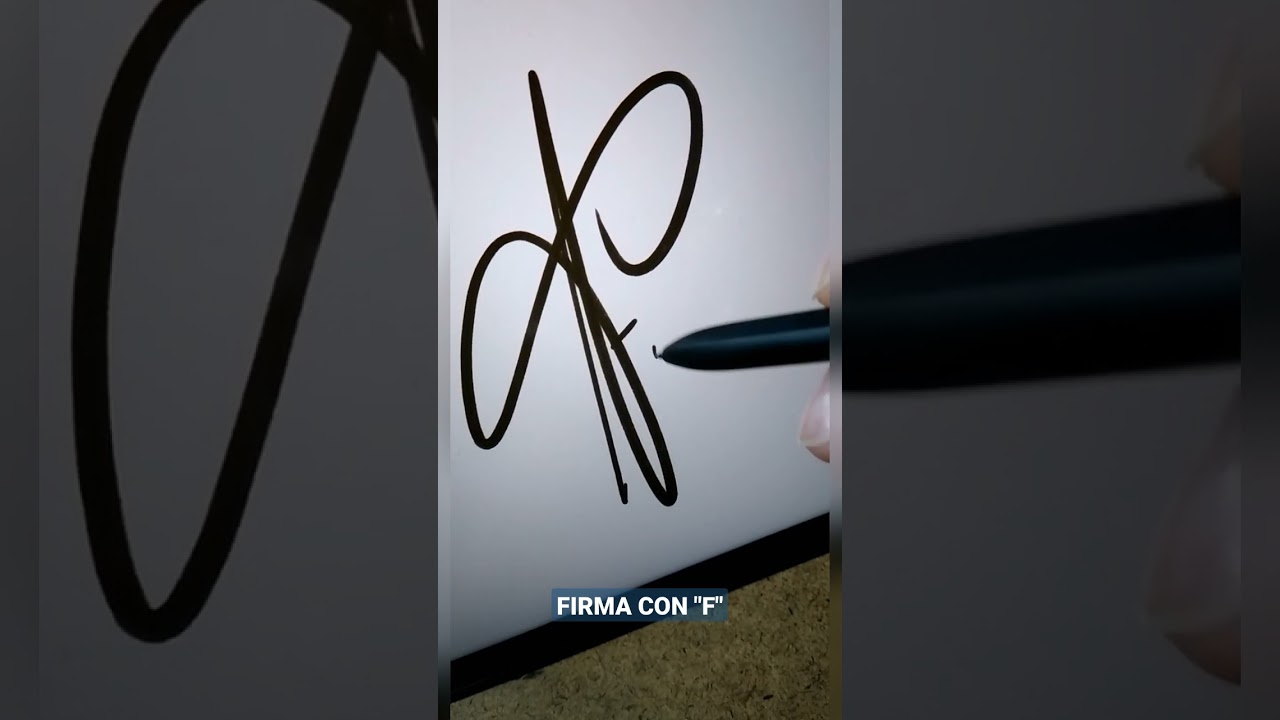 IDEAS PARA FIRMAR CON F #viralshorts #signature #mundo #firma