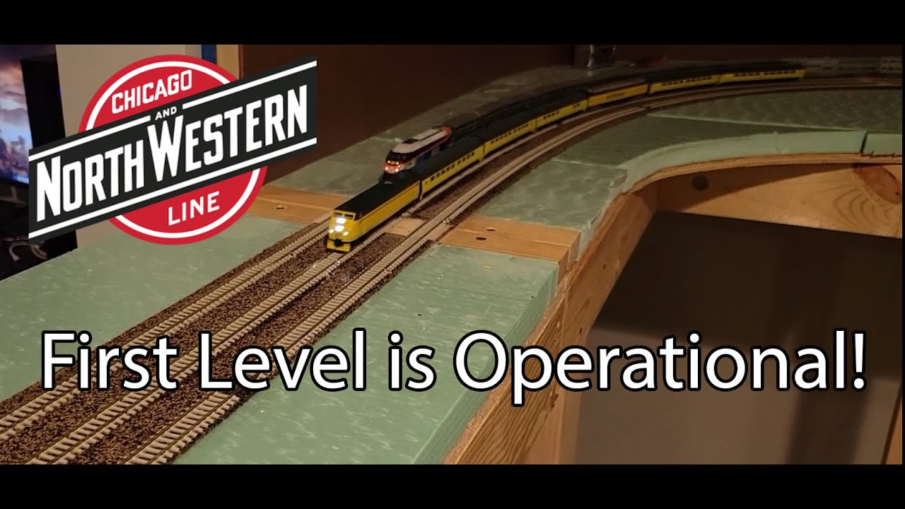 CNW Harvard Sub N Scale Layout - Ep 17 - The First Level is OPERATIONAL!