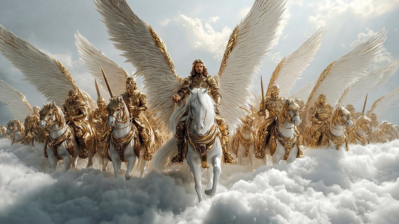 Celestial Riders: Guardians of the Divine Realm - Majestic Palaces and Heavenly Architecture