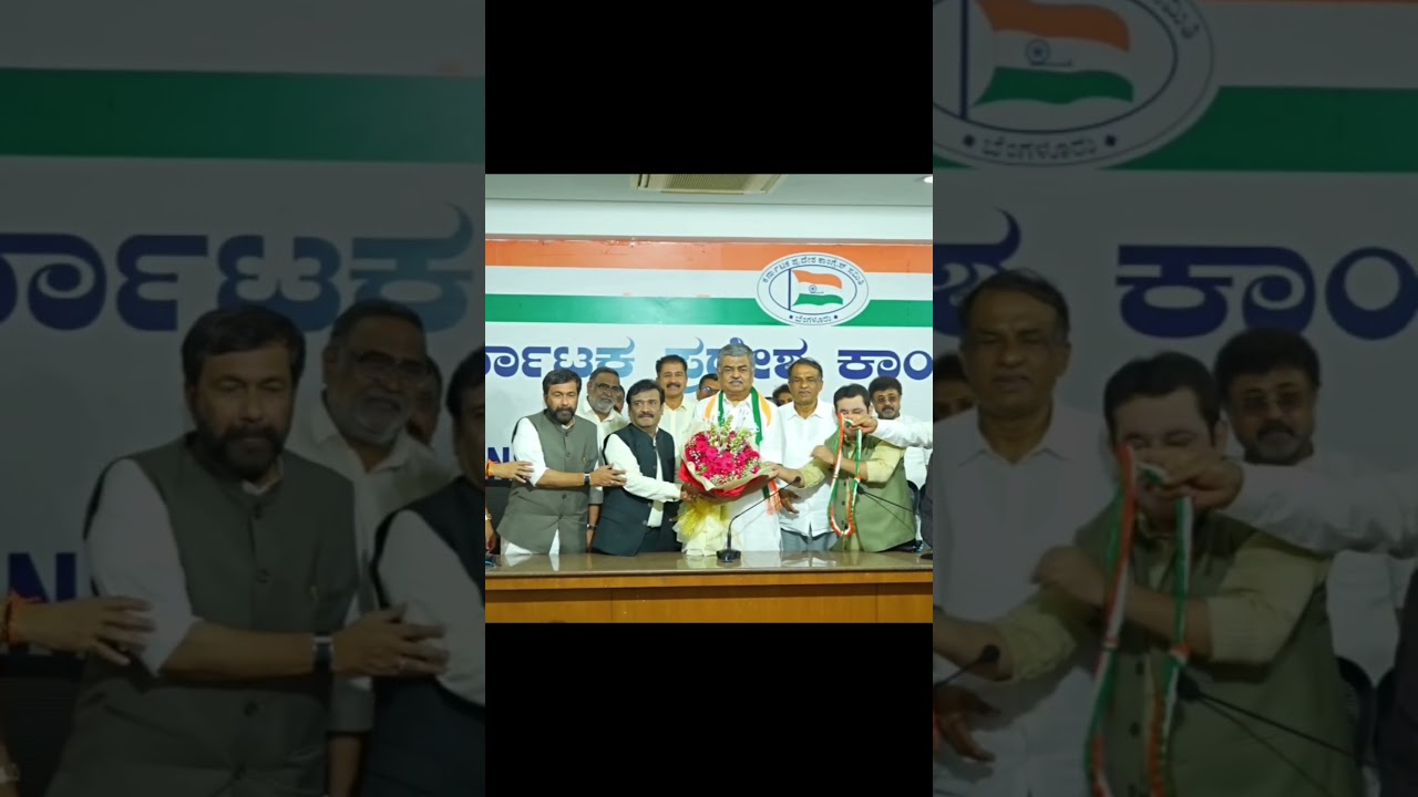 BK Hariprasad welcomed at KapCC office #bkhariprasad #congress #karnataka #kpcc